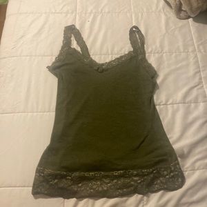 y2k mossy colored camisole top